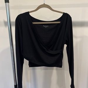 athleta wrap front long sleeve